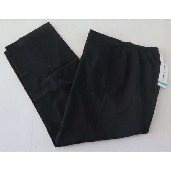 Alfred Dunner 20109 001 Women's Sz 16 Black Proportioned Medium Length Pants - Picture 6 of 8